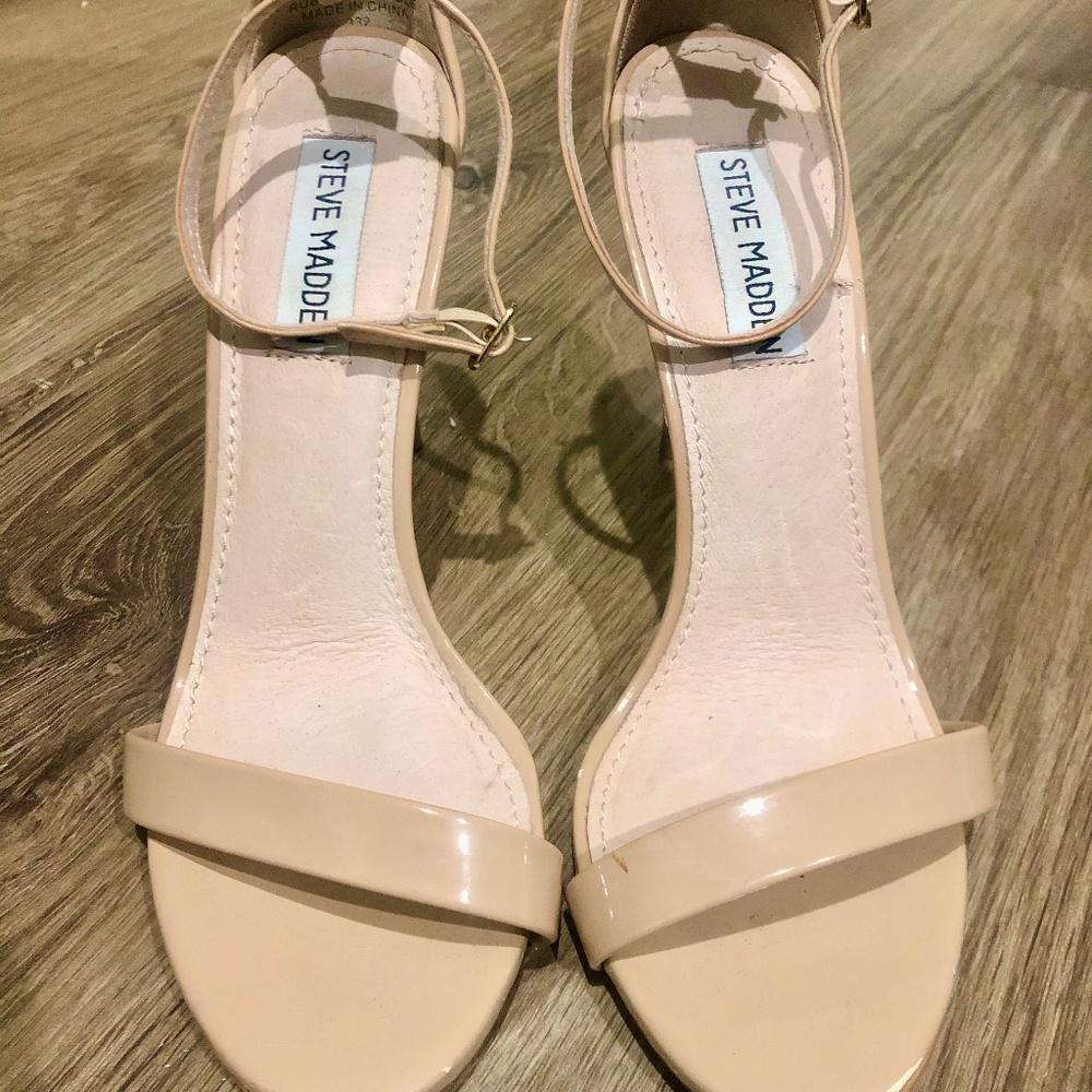 Steve Madden Stecy Natural/Nude Stiletto Sandal